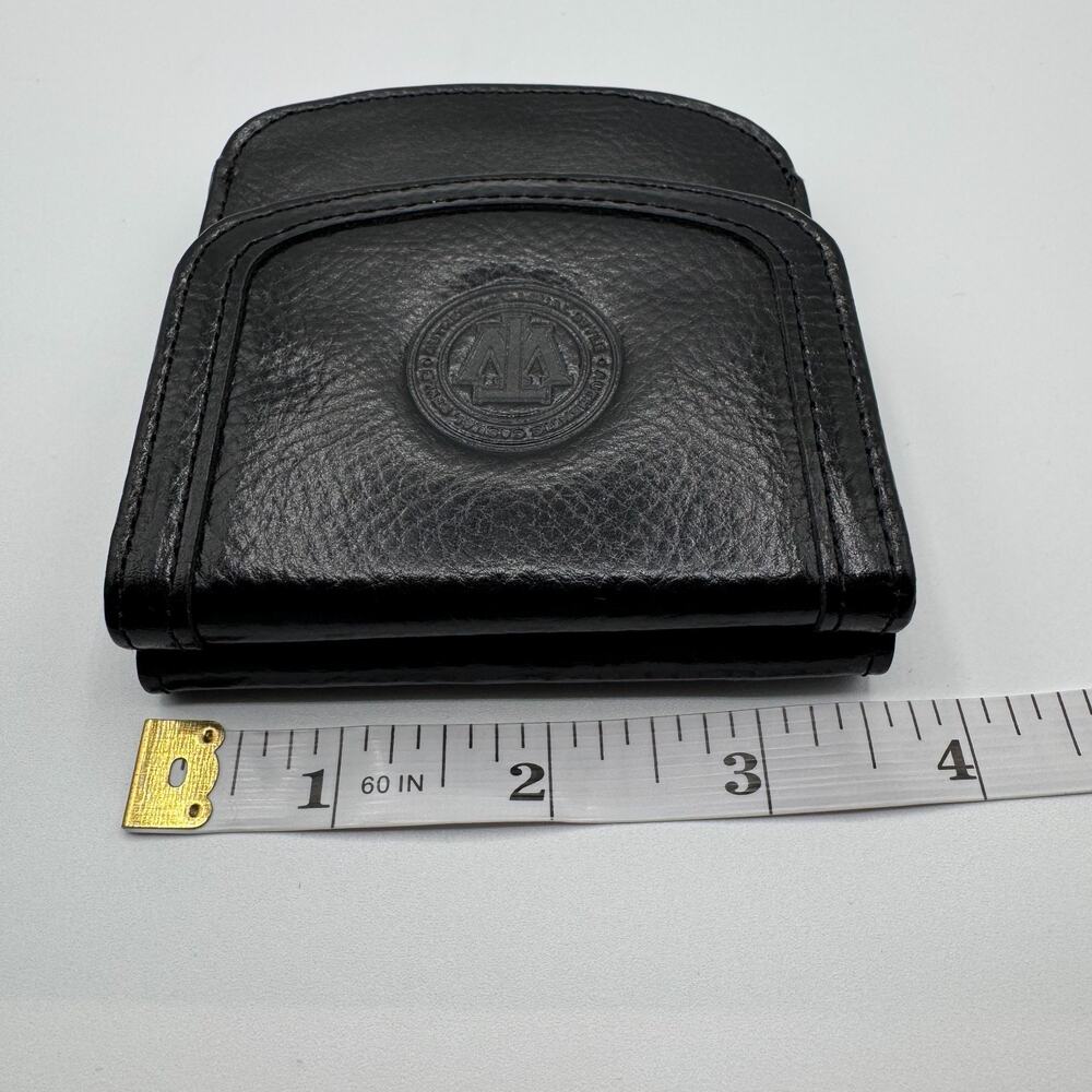 Vintage Original Taxi Wallet Black Leather Coin Billfold NOS Box Insert - Picture 16 of 16